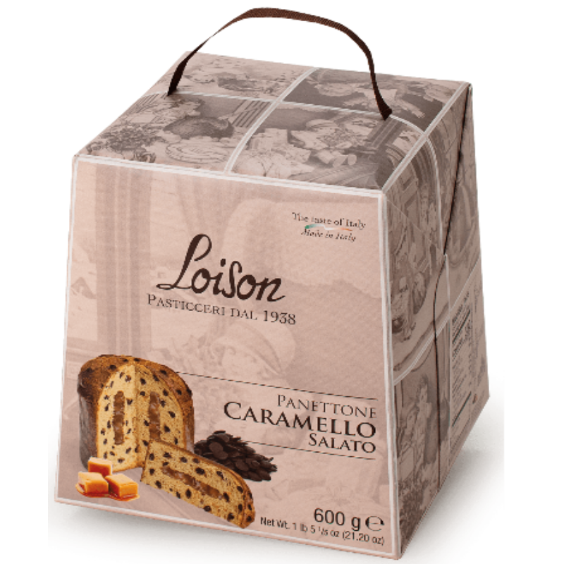 Panettone NeroSale al Cioccolato e Caramelo Salato 600g