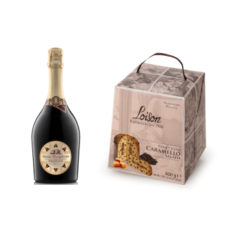 Prosecco e Panettone Chocolate e Caramelo Salgado