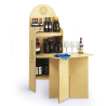 Conjunto Expositor 75 garrafas e mesa de degustação